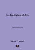 M. Praetorius-Ein Kindelein so löbelich,for Mixed Chorus,Brass and Timpani