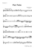 M. Praetorius-Puer Natus,for 2 Trumpets and 2 Trombones