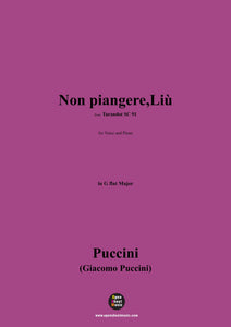 G. Puccini-Non piangere,Liù