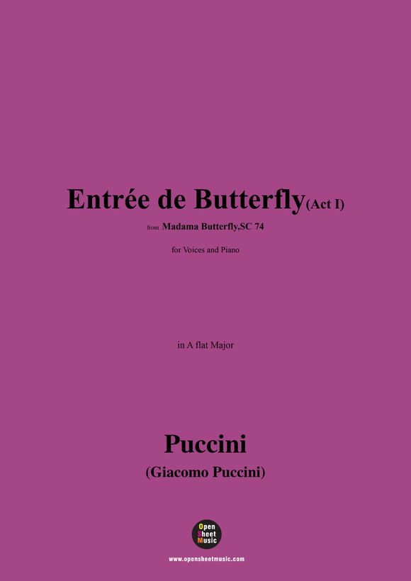 G. Puccini-Entrée de Butterfly(Act I)