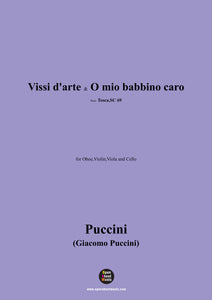 G. Puccini-Vissi d'arte & O mio babbino caro,for Oboe,Violin,Viola and Cello