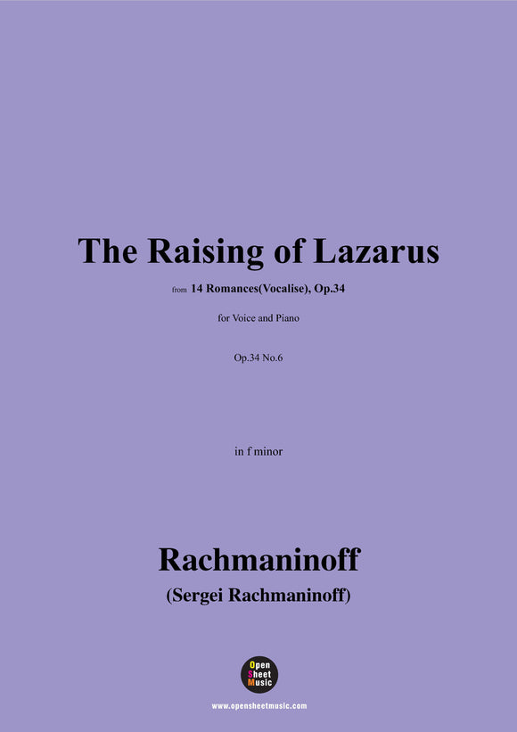 Rachmaninoff-The Raising of Lazarus