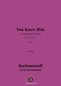 Rachmaninoff-You Knew Him