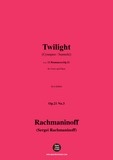 Rachmaninoff-Twilight