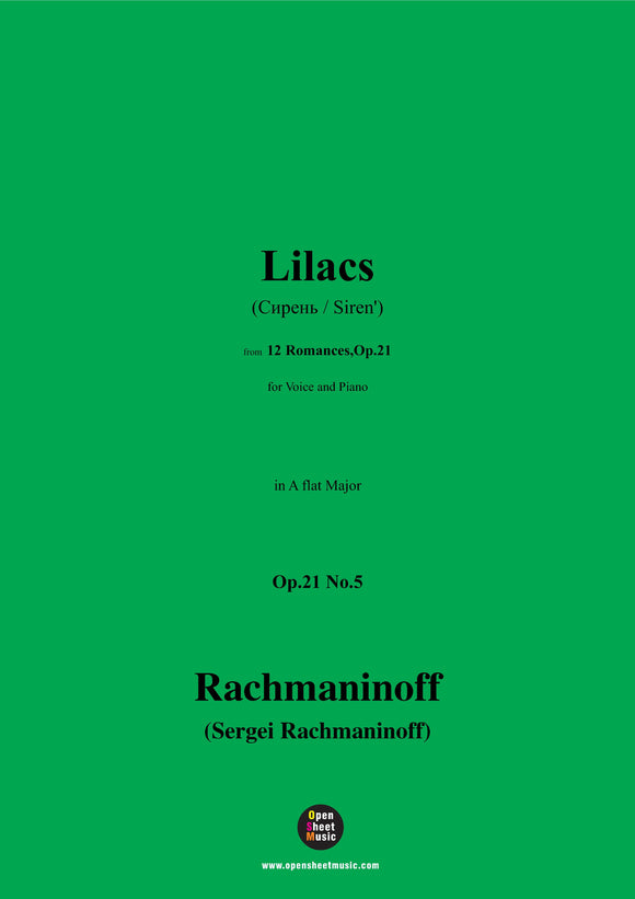 Rachmaninoff-Lilacs