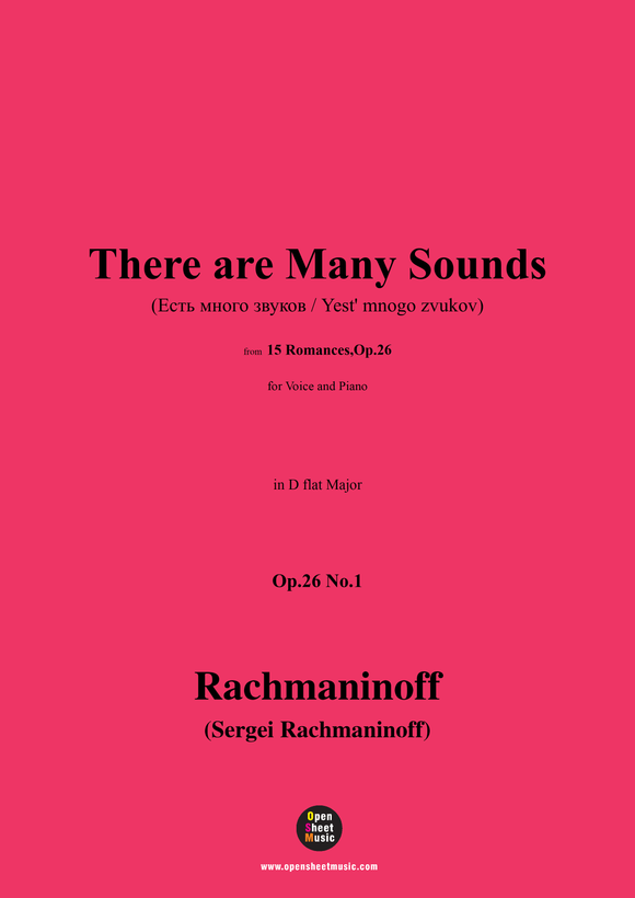Rachmaninoff-There are Many Sounds
