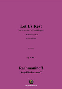Rachmaninoff-Let Us Rest