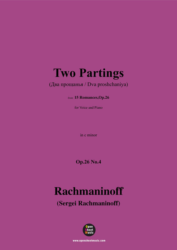Rachmaninoff-Two Partings