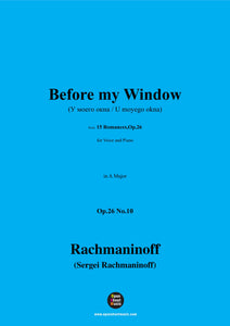 Rachmaninoff-Before my Window