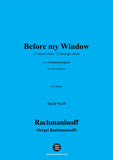 Rachmaninoff-Before my Window