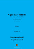 Rachmaninoff-Night is Mournful