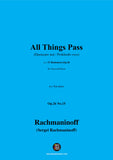 Rachmaninoff-All Things Pass