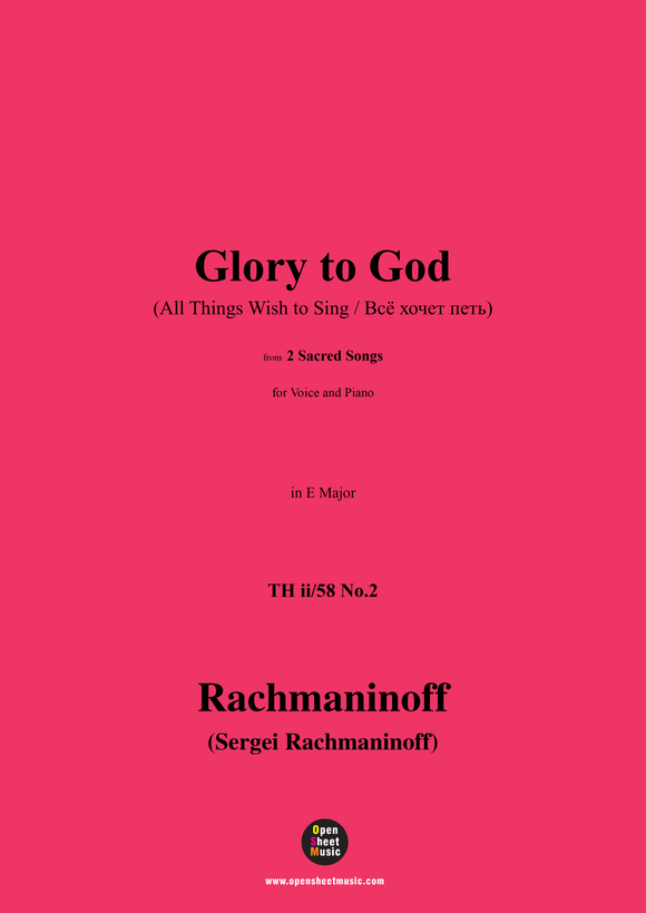 Rachmaninoff-Glory to God