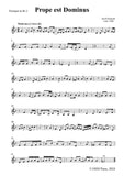 Regnart-Prope est Dominus,for 2 Trumpets and 2 Trombones