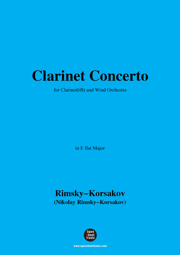 Rimsky-Korsakov-Clarinet Concerto,for B flat Clarinet and Wind Orchestra