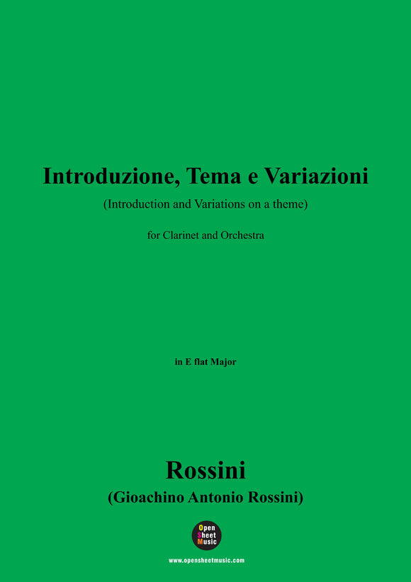 Rossini-Introduzione,Tema e Variazioni