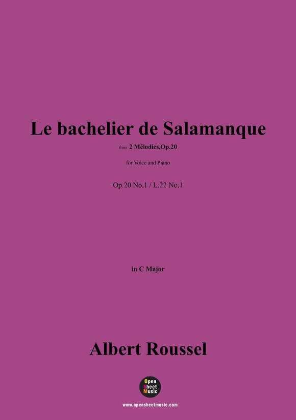 A. Roussel-Le bachelier de Salamanque