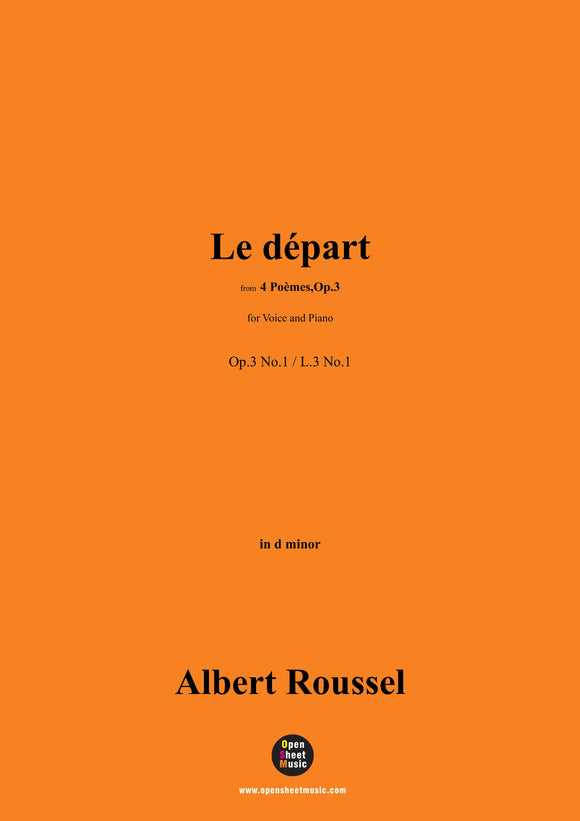 A. Roussel-Le départ
