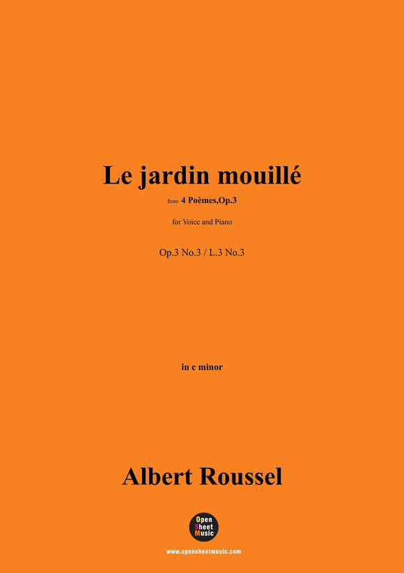 A. Roussel-Le jardin mouillé