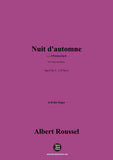 A. Roussel-Nuit d'automne,Op.8 No.3
