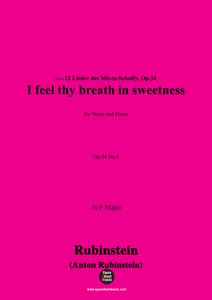 A. Rubinstein-Ich fühle deinen Odem