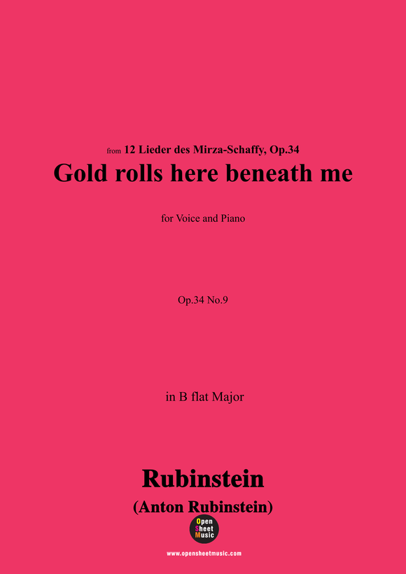 A. Rubinstein-Gelb rollt mir zu Füssen