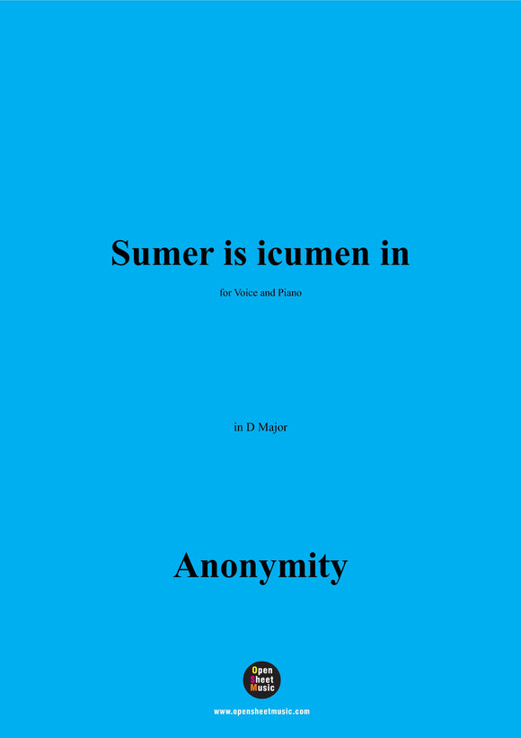 Anonymous-Sumer is icumen in