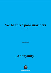 Anonymous-We be three poor mariners