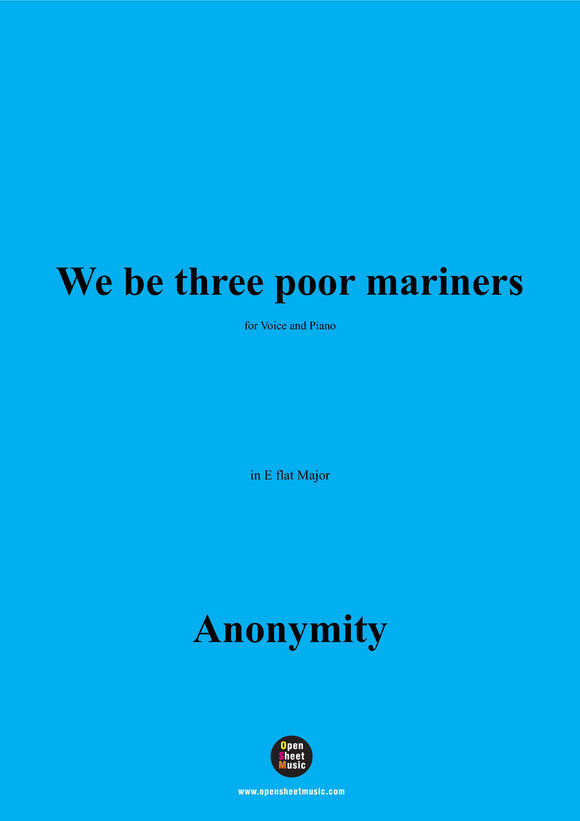 Anonymous-We be three poor mariners