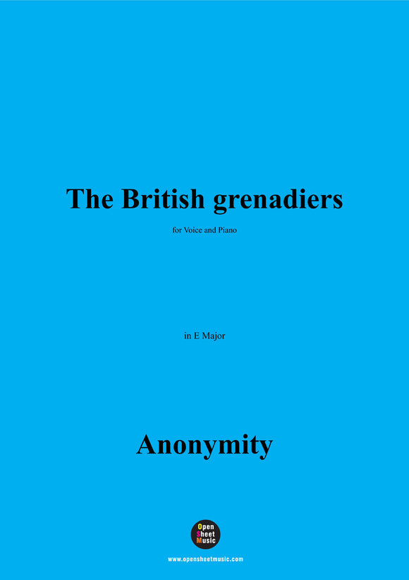Anonymous-The British grenadiers
