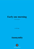 Anonymous-Early one morning