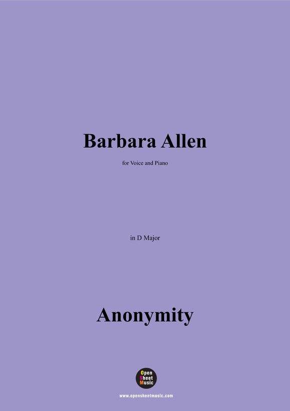 Anonymous-Barbara Allen