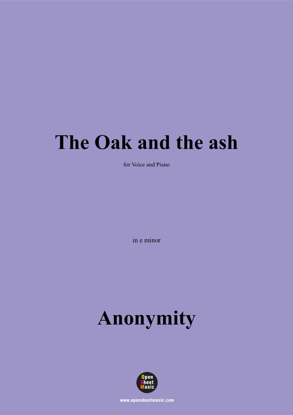 Anonymous-The Oak and the ash