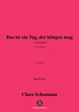 Clara Schumann-Das ist ein Tag,der klingen mag