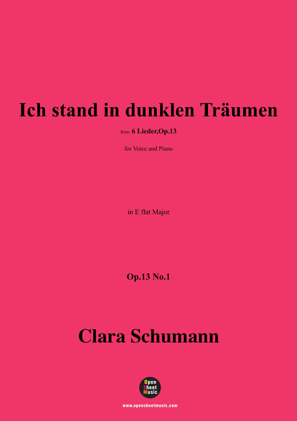 Clara Schumann-Ich stand in dunklen Träumen