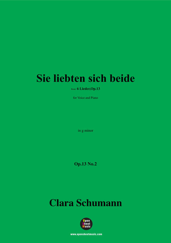 Clara Schumann-Sie liebten sich beide