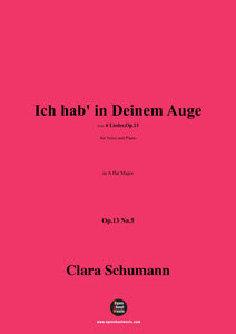 Clara Schumann-Ich hab' in Deinem Auge