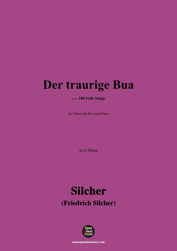 Silcher-Der traurige Bua(Zu dir zieht's mi hin)
