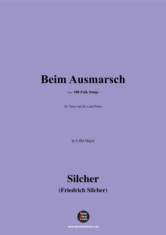 Silcher-Beim Ausmarsch(Brüder,Brüder,wir ziehen in den Krieg)