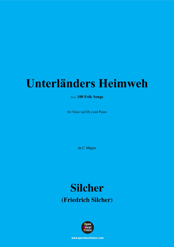 Silcher-Unterländers Heimweh(Drunten im Unterland)