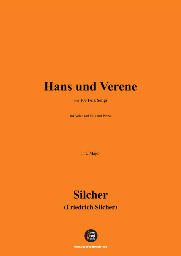 Silcher-Hans und Verene(Es g'fallt mer numen eini)