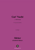 Silcher-Gut' Nacht(Gut' Nacht,gut' Nacht,mein feines Lieb')