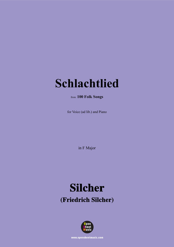 Silcher-Schlachtlied(Kein schön'rer Tod ist in der Welt)