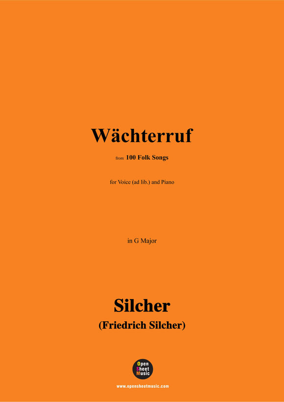 Silcher-Wächterruf(Loset,was i euch will sage)
