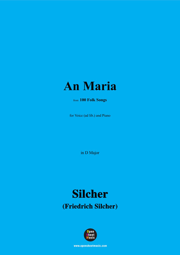 Silcher-An Maria(Mein G'müt ist mir verwirret)