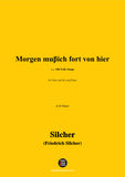 Silcher-Morgen muβich fort von hier,for Voice(ad lib.) and Piano