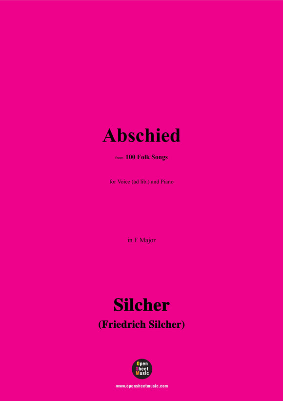 Silcher-Abschied(Morgen müssen wir verreisen)