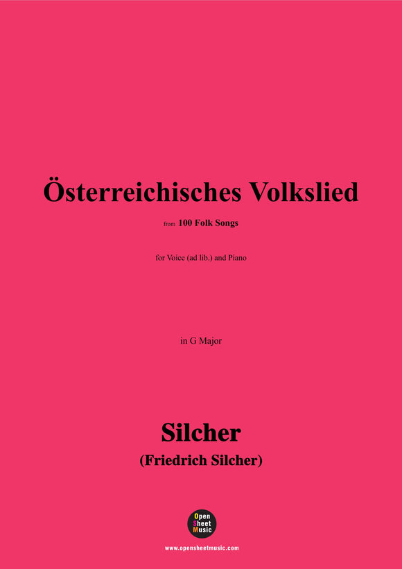 Silcher-Österreichisches Volkslied