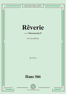 Hans Sitt-Rêverie,Op.75 No.2