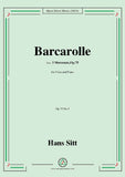 Hans Sitt-Barcarolle,Op.75 No.3